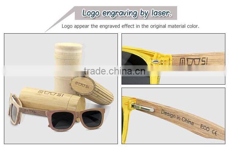 2015 Trendy Design Wood Glasses and New Arrived Polarized Lens Bamboo Glasses