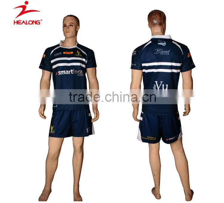 dry sublimation breathable jersey rugby apparel with high quality