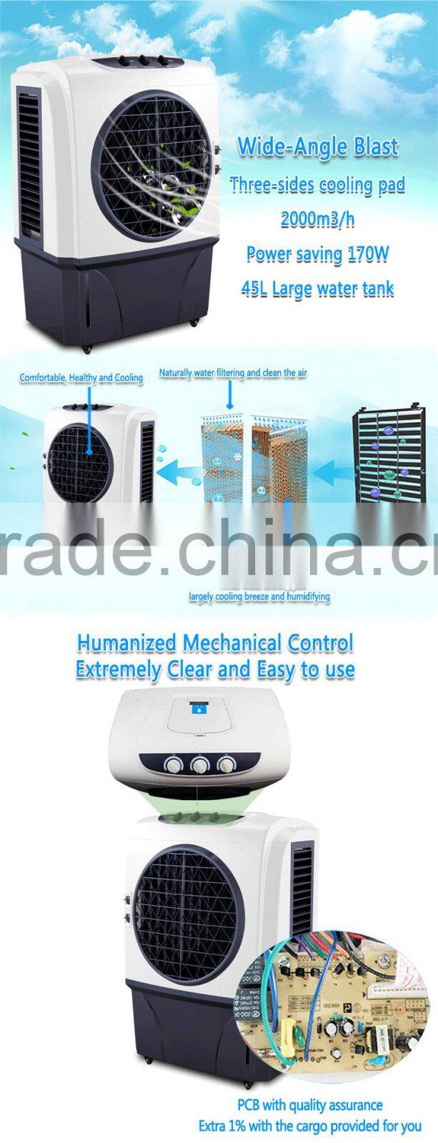 Commercial Outdoor Evaporative Air Cooler With Evaporator