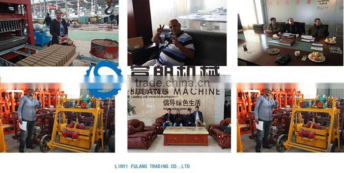 QT40-3a Egg Layer Moving Concrete litter block maker machine inusa