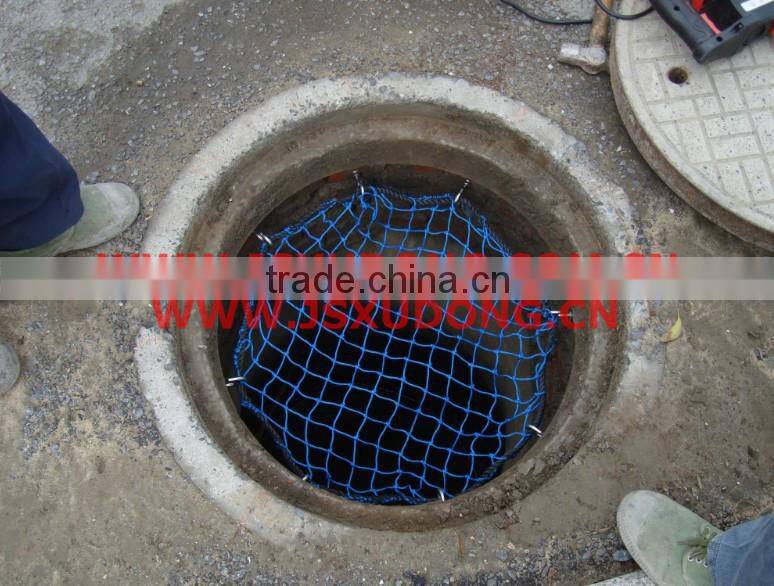 Inspection well safeguard net
