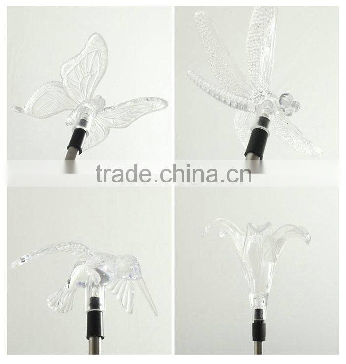 Solar dragonfly butterfly bird sunflower moon star light garden solar lawn light