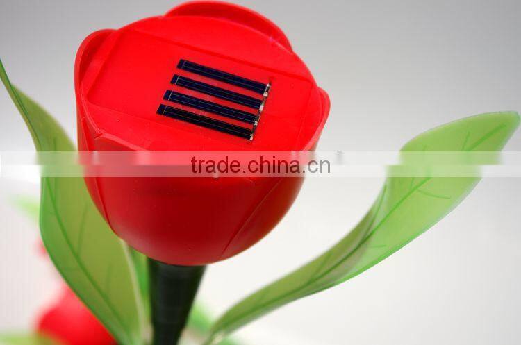 Solar flower shape christmas lights led flower light