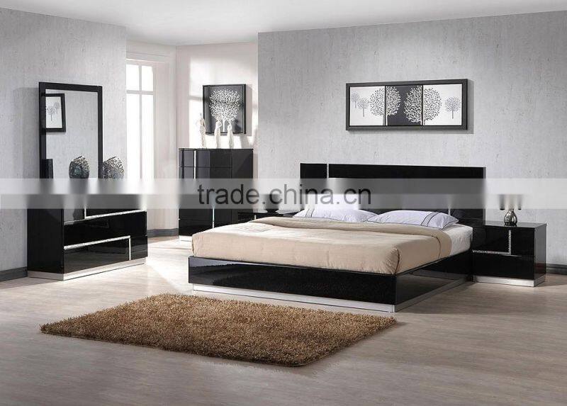 China manufacturer Modern 3 Piece Bedroom Furniture Set - Wardrobe, Dressing table , Bed(SZ-BFA8003)