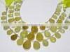 Yellow Aquamarine Faceted Pear Shape Beads
