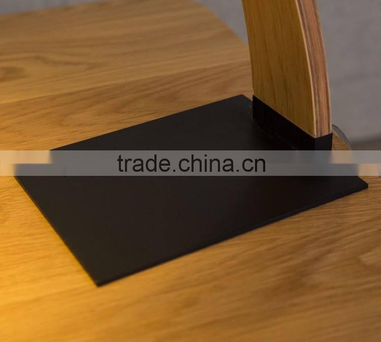 Desk lamp wood table lamp Iron lampshade for reading