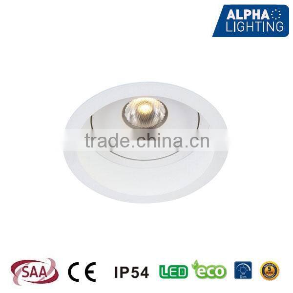 7W 2014 good quality high CRI rotatable cob led downlight