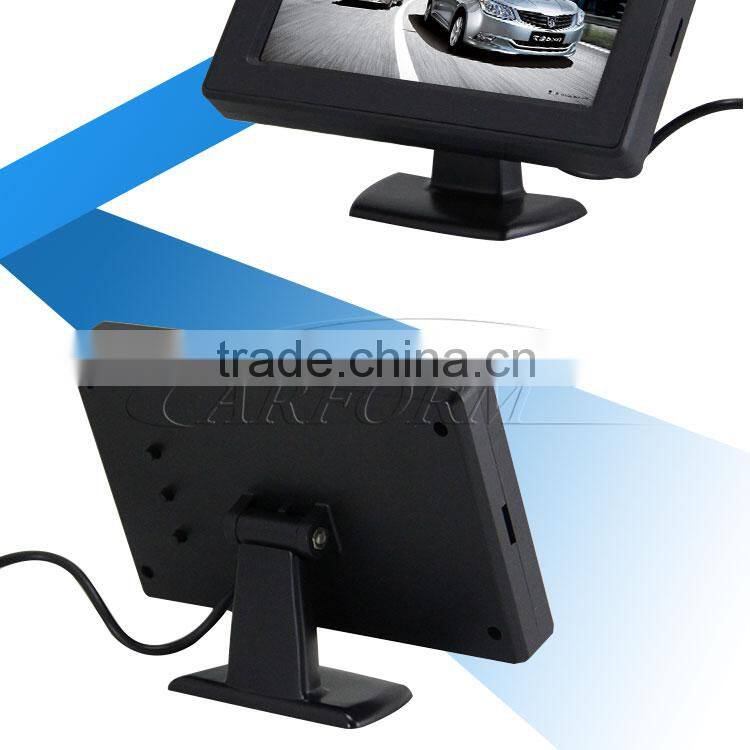 car 4.3 inch super tft lcd color tv monitor with 2 channel input