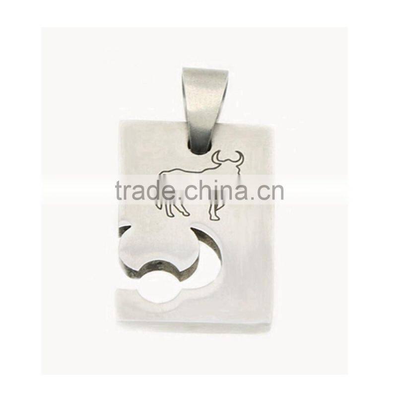 Stainless Steel Jewelry Two-in-One Laser-cut Pendant With Crab Pattern