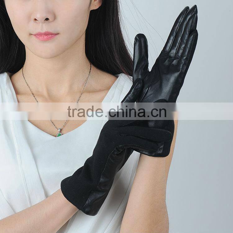 2014 New Updated Lady Wool Gloves Fleece Lined for Casual Use