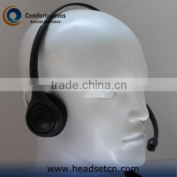 Call center usb stereo headset with mic and volume control for pc HSM-602FPQDUSBS