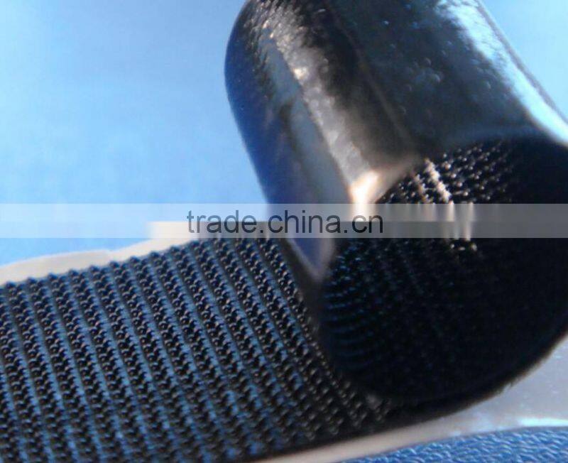 100% Nylon black sewing-free self-adhesive hook and loop fastener