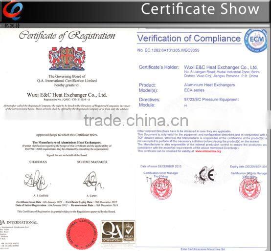 quality mixer truck oil cooler with electrical motor