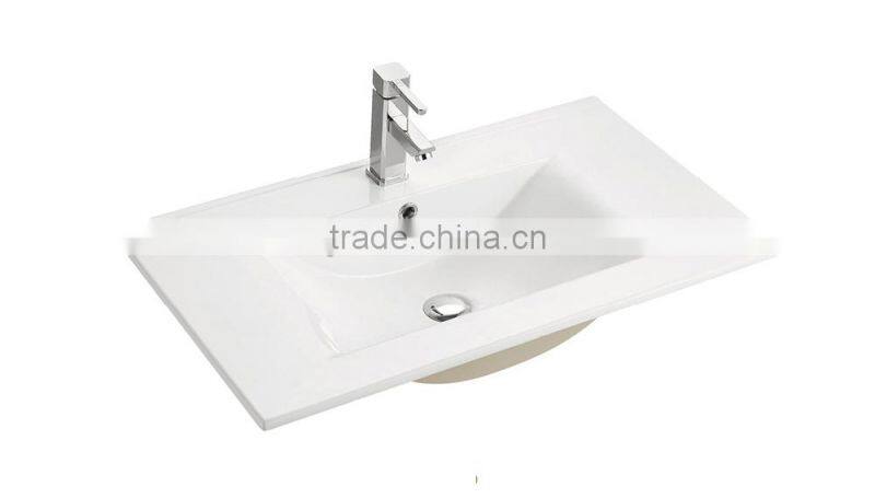 Bathroom thin edge cabinet basin/ceramic wash basin(BSJ-B460)