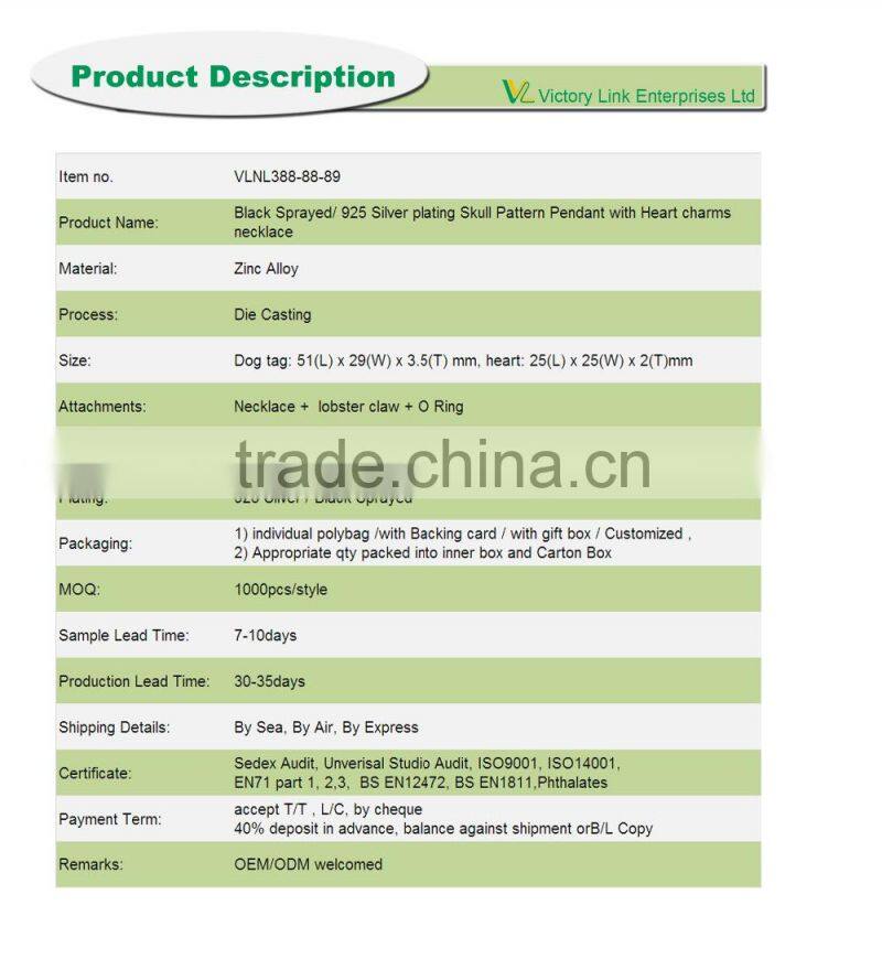 Laser Engraved Heart Dog Tag Necklace