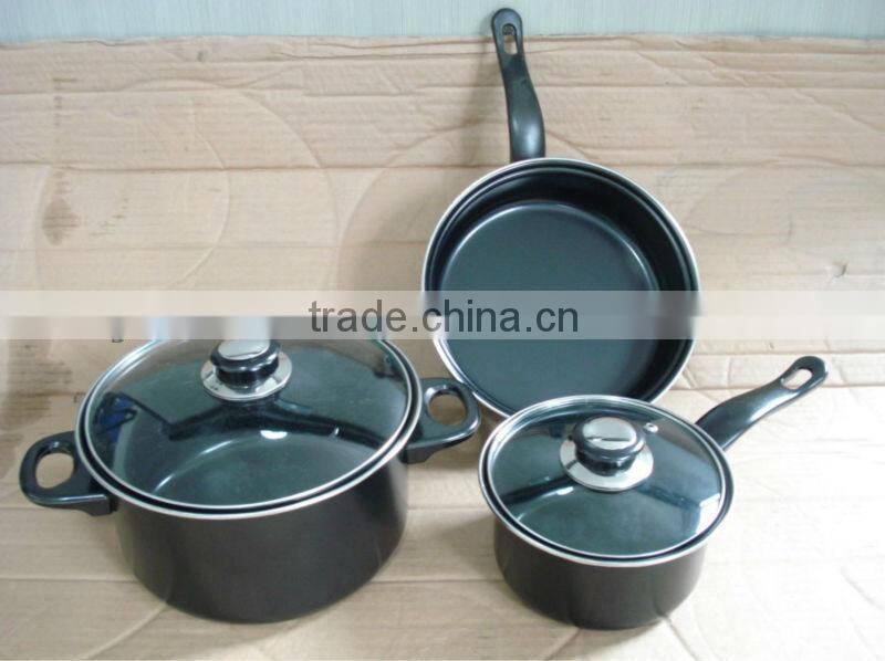 Carbon steel non-stick coating 5pcs / 5 pcs cookware set