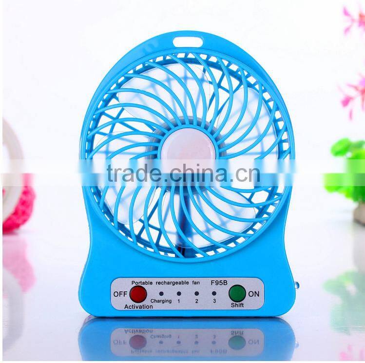 Unique new design portable usb fan rechargeable mini usb fan led light mini fan usb
