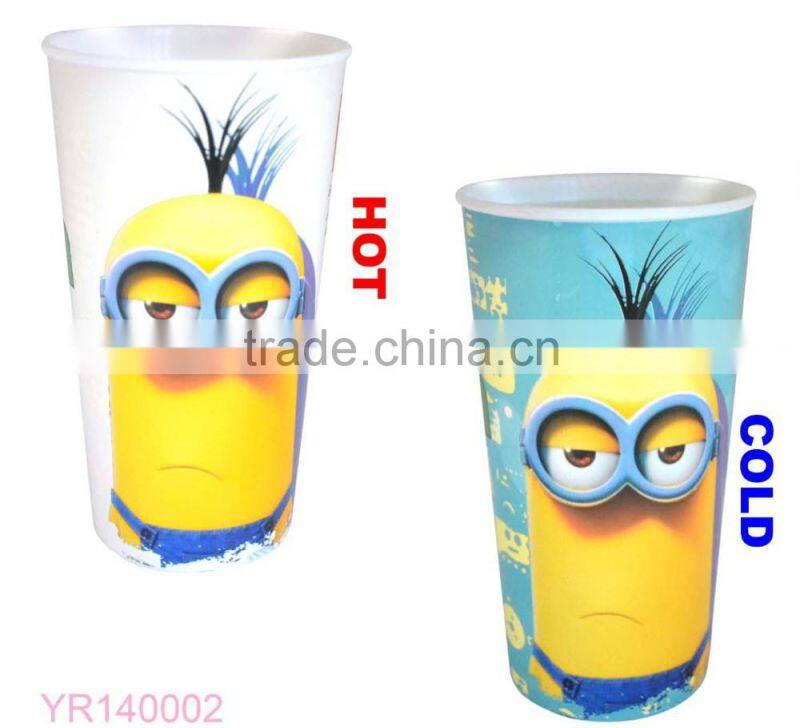 Best Quality V Shape Bone China Mug Color Changing Mug With Lid