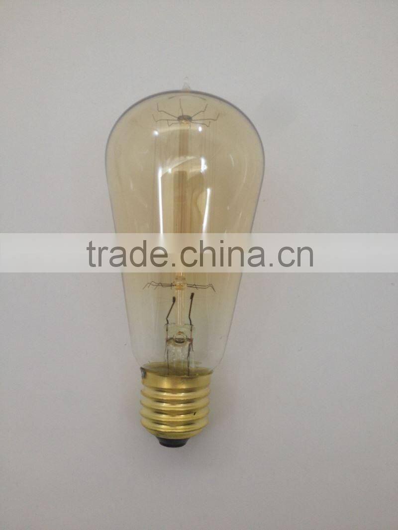 ST58 e27 vintage edison light bulb 100w Bulb Squirrel Cage Edison Light
