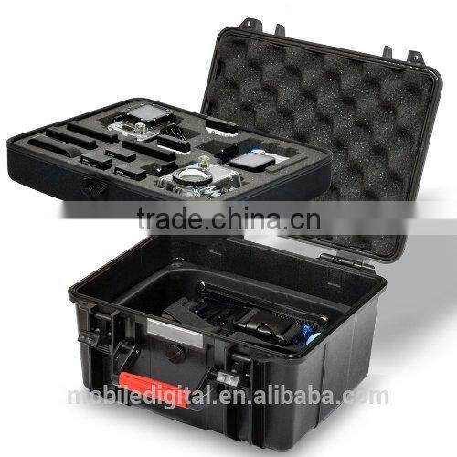 Waterproof large carry case for gopro accessories hero2 hero3 hero 3 3+ black edition