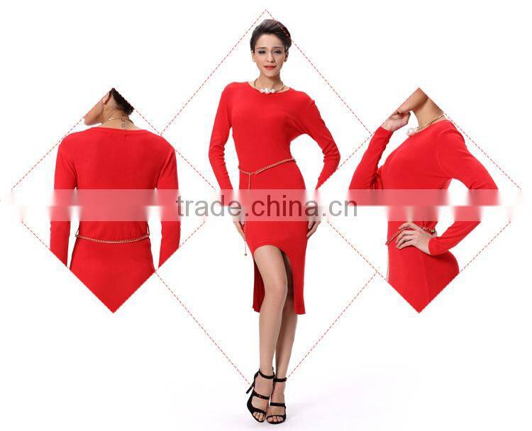 one leg slit dress sweater top brand sweaters