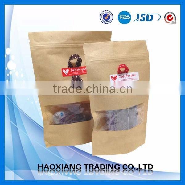 Stable quality Ziplock Packaging Bag plastic Kraft Bag stand up zipper bag