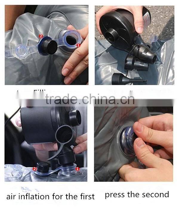 inflatable flocked travel car air mattress bed