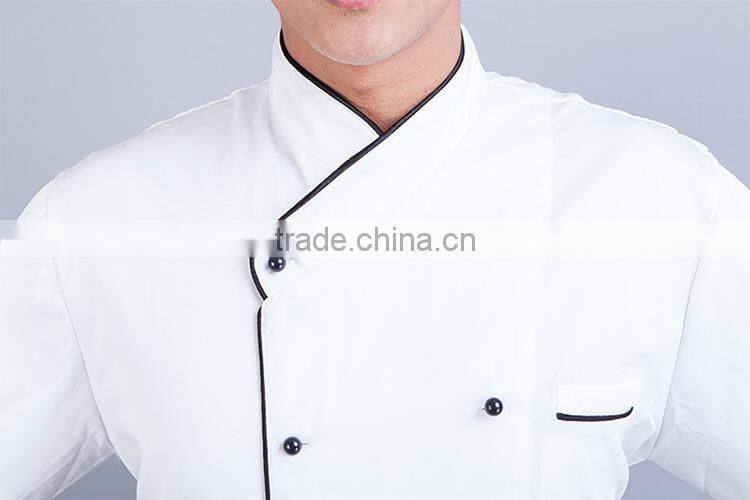 2015 double -breasted cheap chef cook uniform