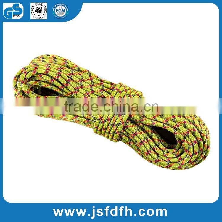 CE Standard Polyester Rope Safety Climbing Rope With High Quality