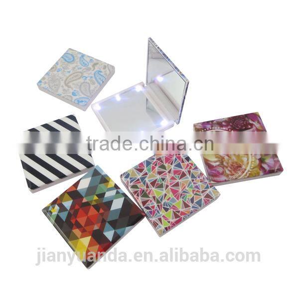 OEM professional makeup mirror / makeup purses size mirror / crystal cosmetic mirror