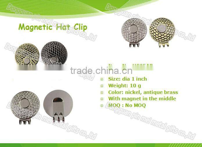 Hot sale magnetic hat clip . cap clip with custom made design