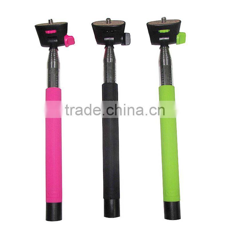 Handheld selfie monopod for mobile phone,wireless mobile phone monopod with color box