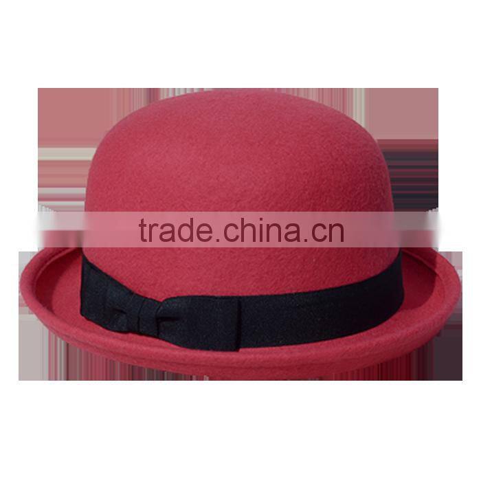 Newly designed Lady's wool felt bowler hat