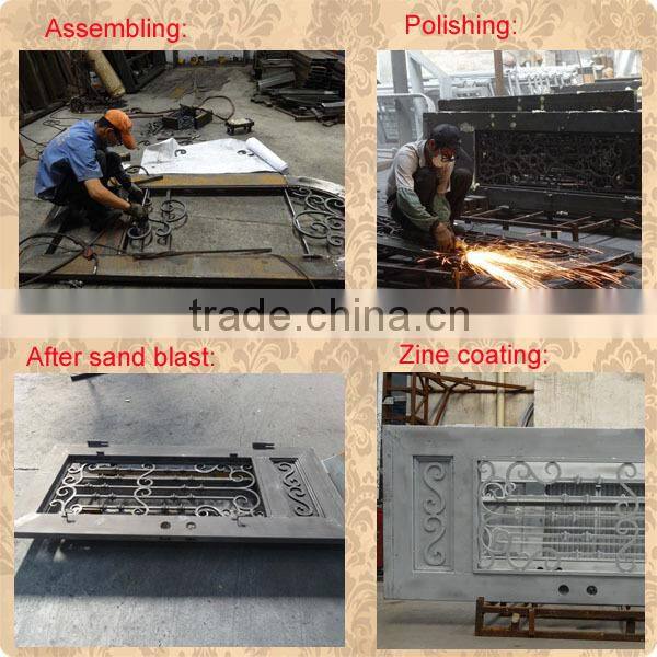 Popular design wrought iron front door design