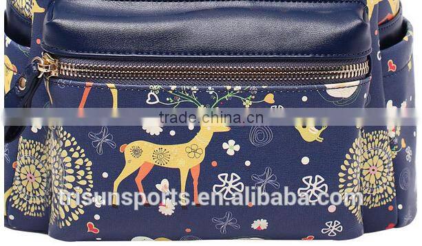 customized korean style backpack with computer layer for younger