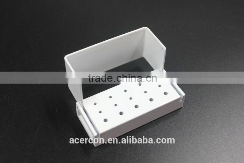 Hot Sale 15 holes Aluminium Dental Bur Holder(White)