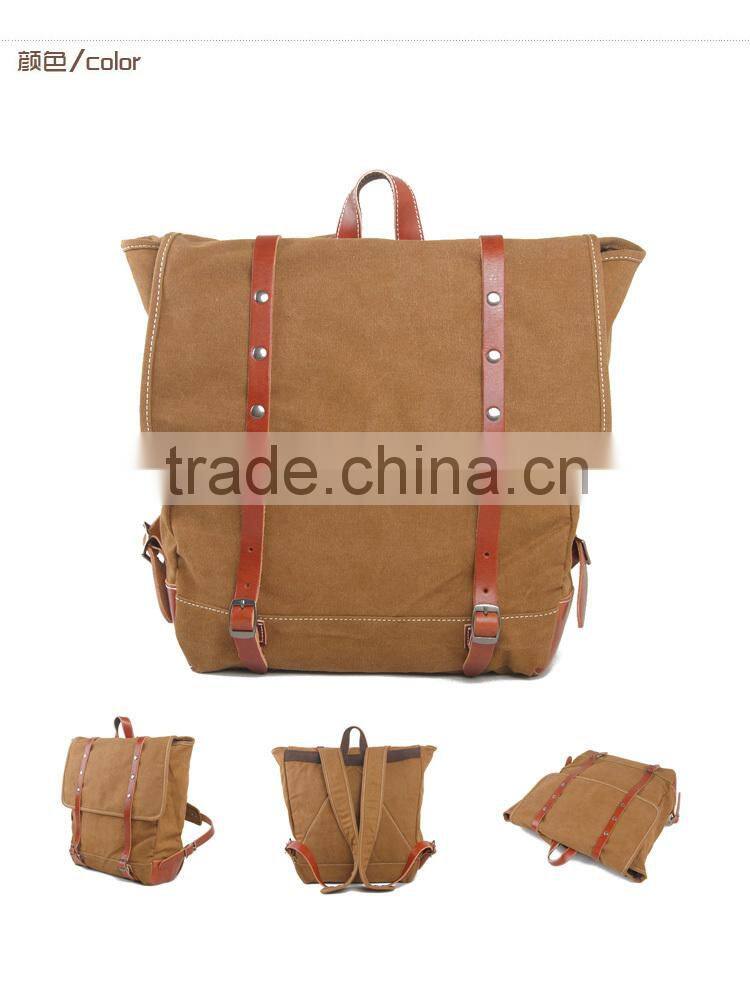 Vintage Coffee Canvas Backpack Bags