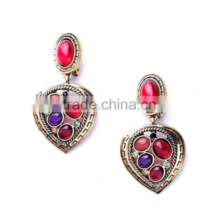 Simple Fashion Hot Sale Exquisite Elegant delicate heart earring, dangling earring, fantasy earring wholesale
