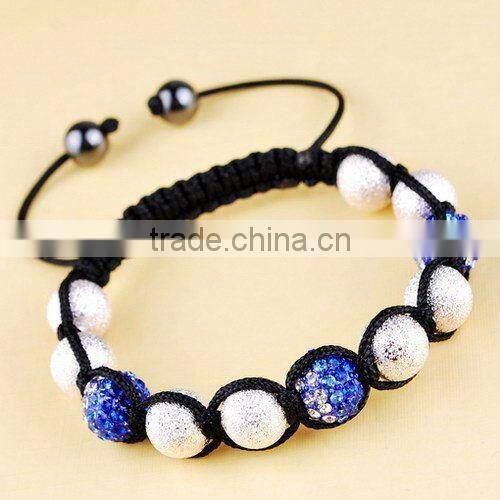 2012 silver ball shambala bracelet/silver ball bracelet
