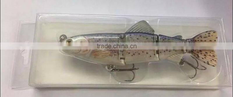 hard plastic fishing lure trout fishing multi joint lure bodied fishing lure