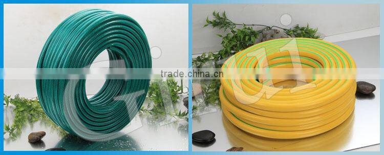 1/4" pvc rubber air hose with 1/4 BSP brass swivel fittings