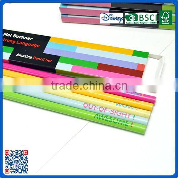 2016 OEM pencil in color box for promotion gifts
