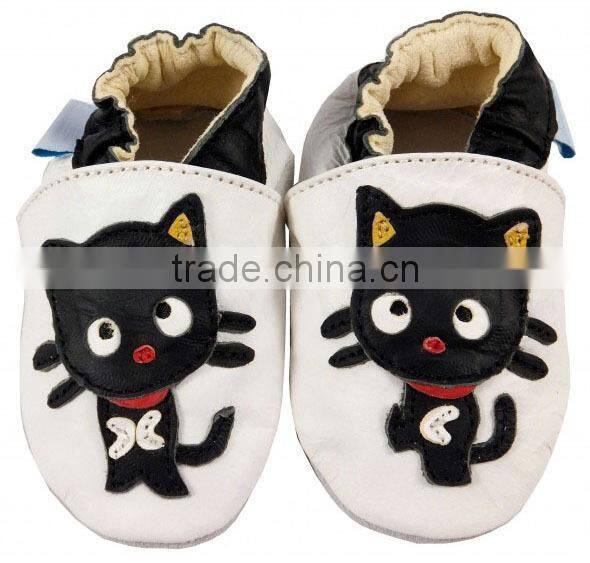 wholesale green lamb fashion soft sole 100% leather baby leather shoes