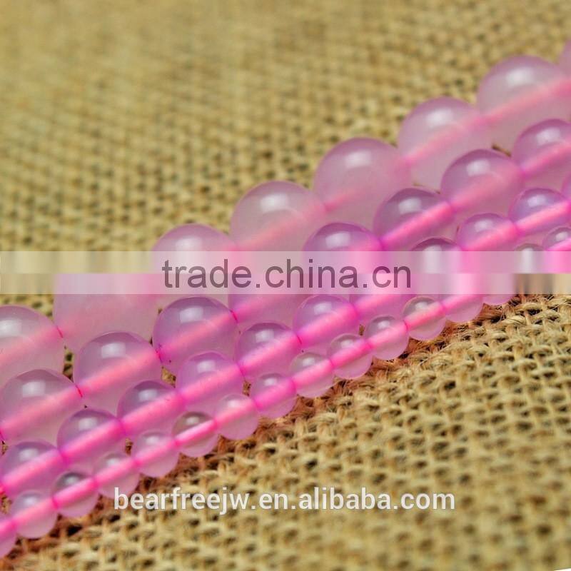 4mm/6mm/8mm/10mm Wholesale Natural Pink Agate Gemstone beads, faceted round shape Pink agate beads