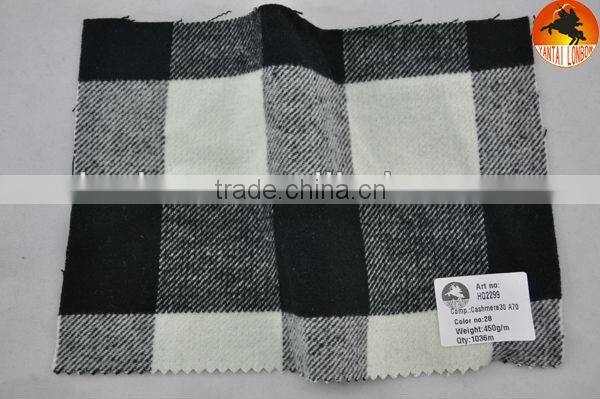 Stock twill cashmere woollen fabric for coat