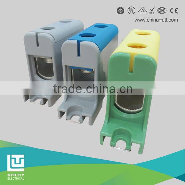 Industrial Power Din Rail terminal block Newest UTL JUT10-50 KE61 Al/Cu Terminal Conductors