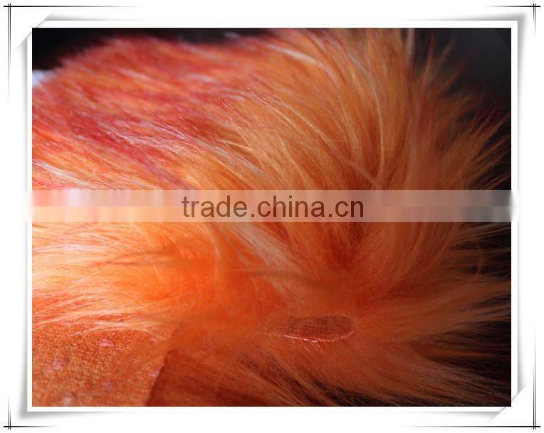 high quality long pile animal faux fur/artificial faux fur fabric