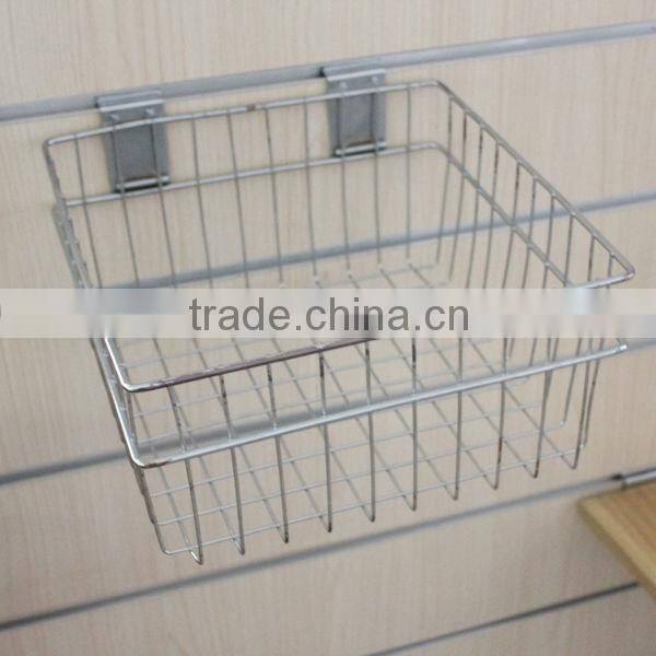 Slat Wall Metal Wire Basket Garage Storage Organisation Display 300x600x100mm