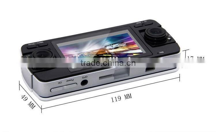 2.7 Inch TFT 720P HD Triple Cameras 360 Degree Full Security Car Black Box DVR