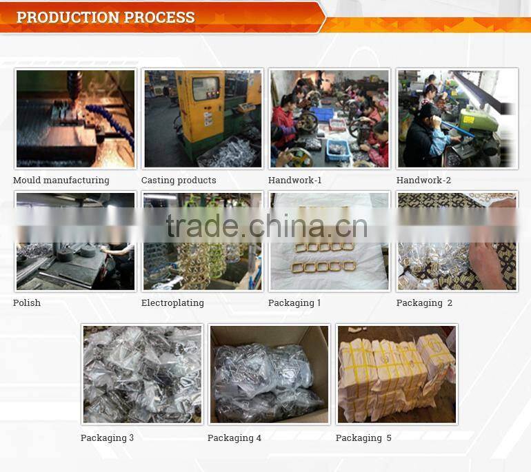 Double Loop Metal Buckle for Handbag Strap